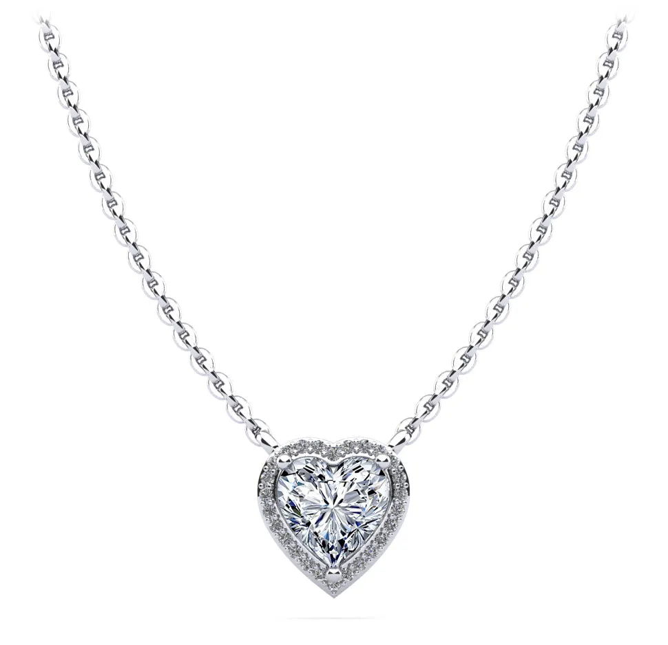 Ladies Halo Pendant SP138
