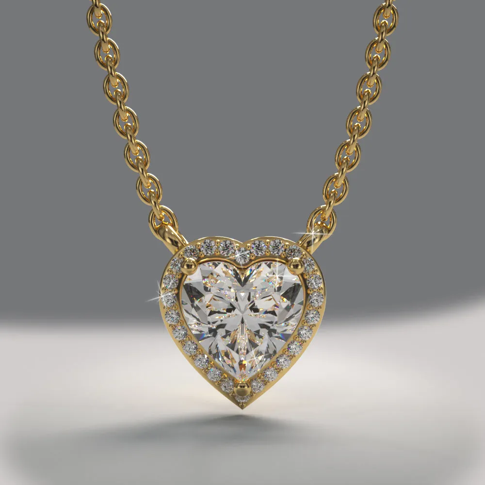 Ladies Halo Pendant SP138