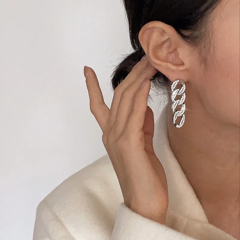 Lucinda's Sparkling Statement Earrings