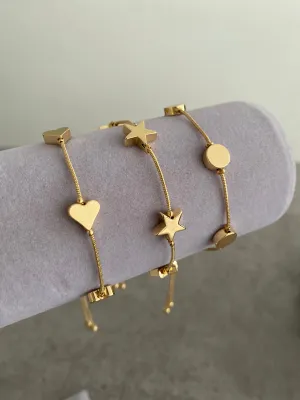 Luck Stacker Bracelet - Gold