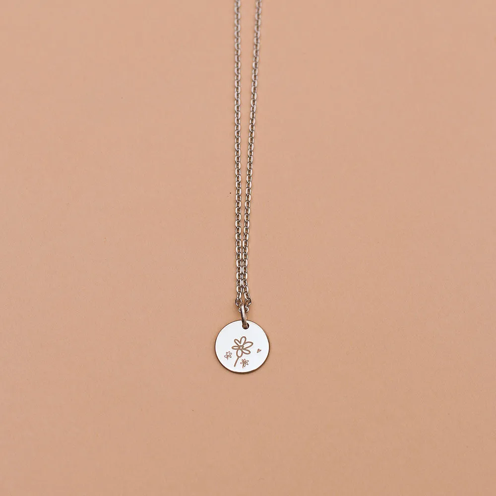 Memorable Print Bespoke Silver Pendant