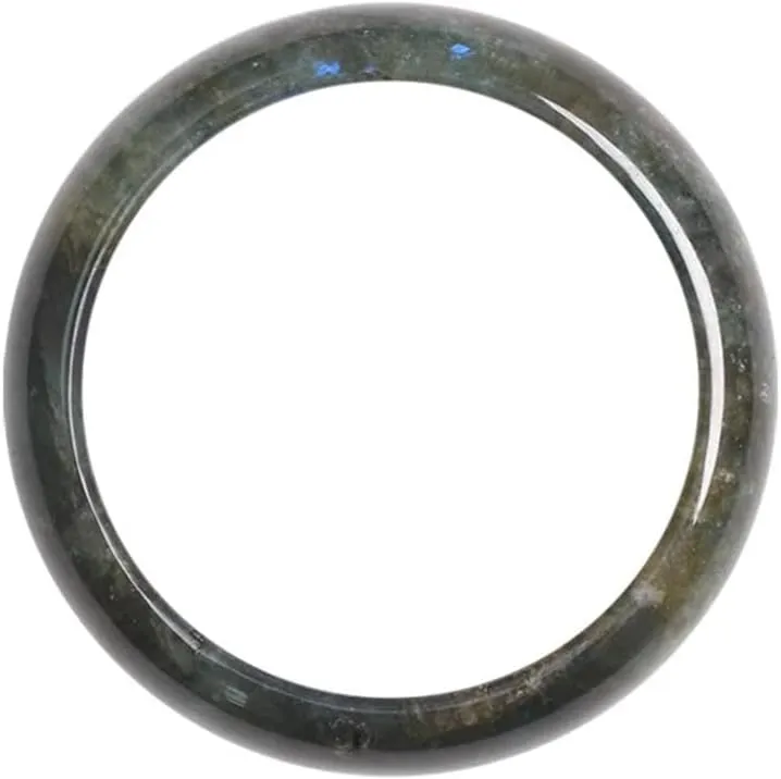 Natural Gray Elongated Stone Moonlight Stone Bracelet Ice Seed Fire Color Blue Light Jade Bracelet Children 58-62mm Fengshui Fashion Jade Bangle For Women