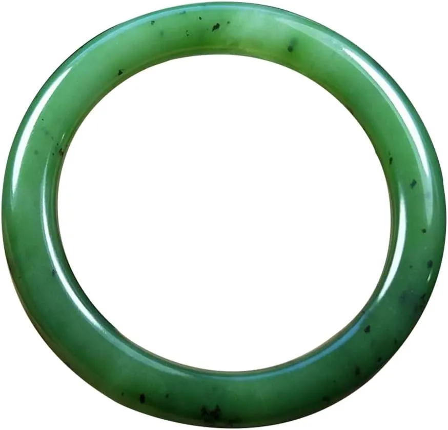Natural Hotan Jasper Green Bangle 58-62mm Fengshui Jade bracelet For Women Genuine