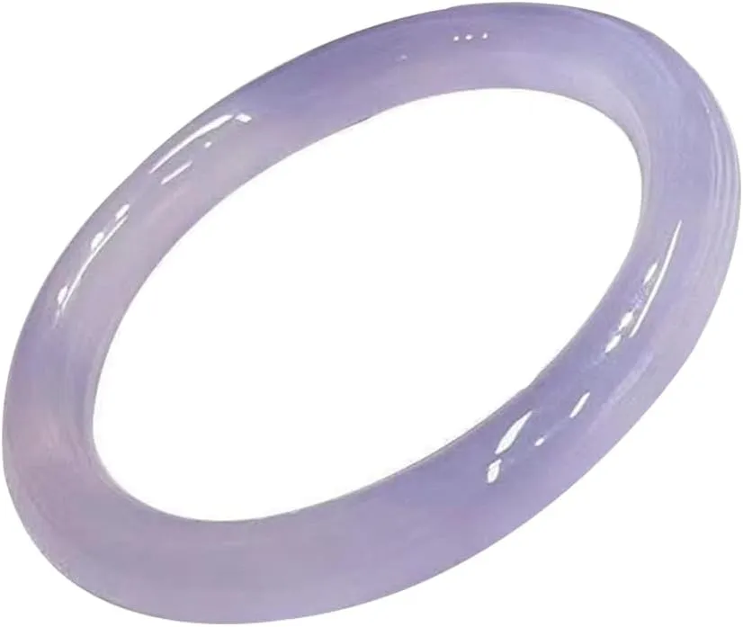 Natural Ice Violets Chalcedony Bangle 58-62mm Fengshui Fashion Jade bracelet For Women Genuine