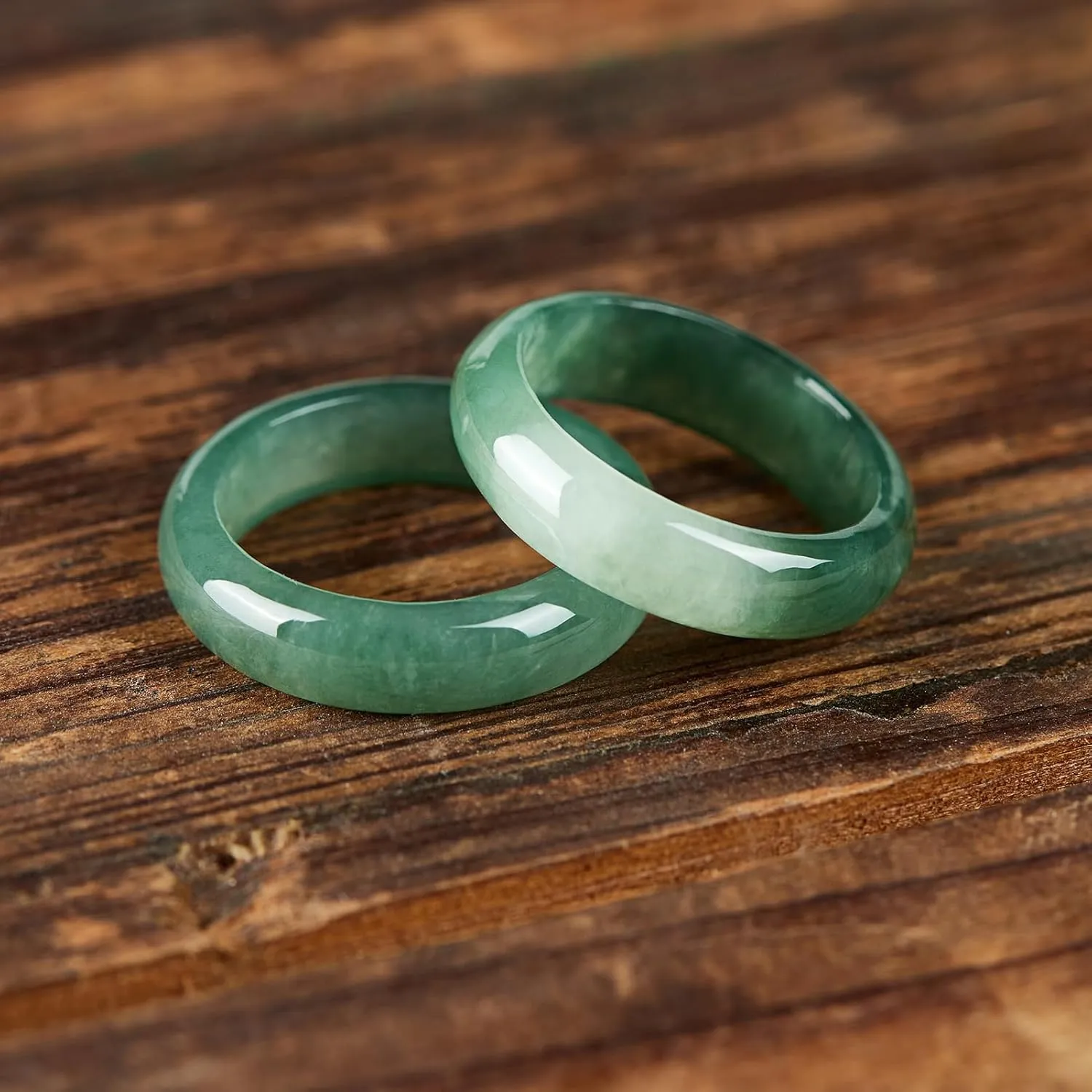 Natural Jade Rings for Women, Good Luck Gifts