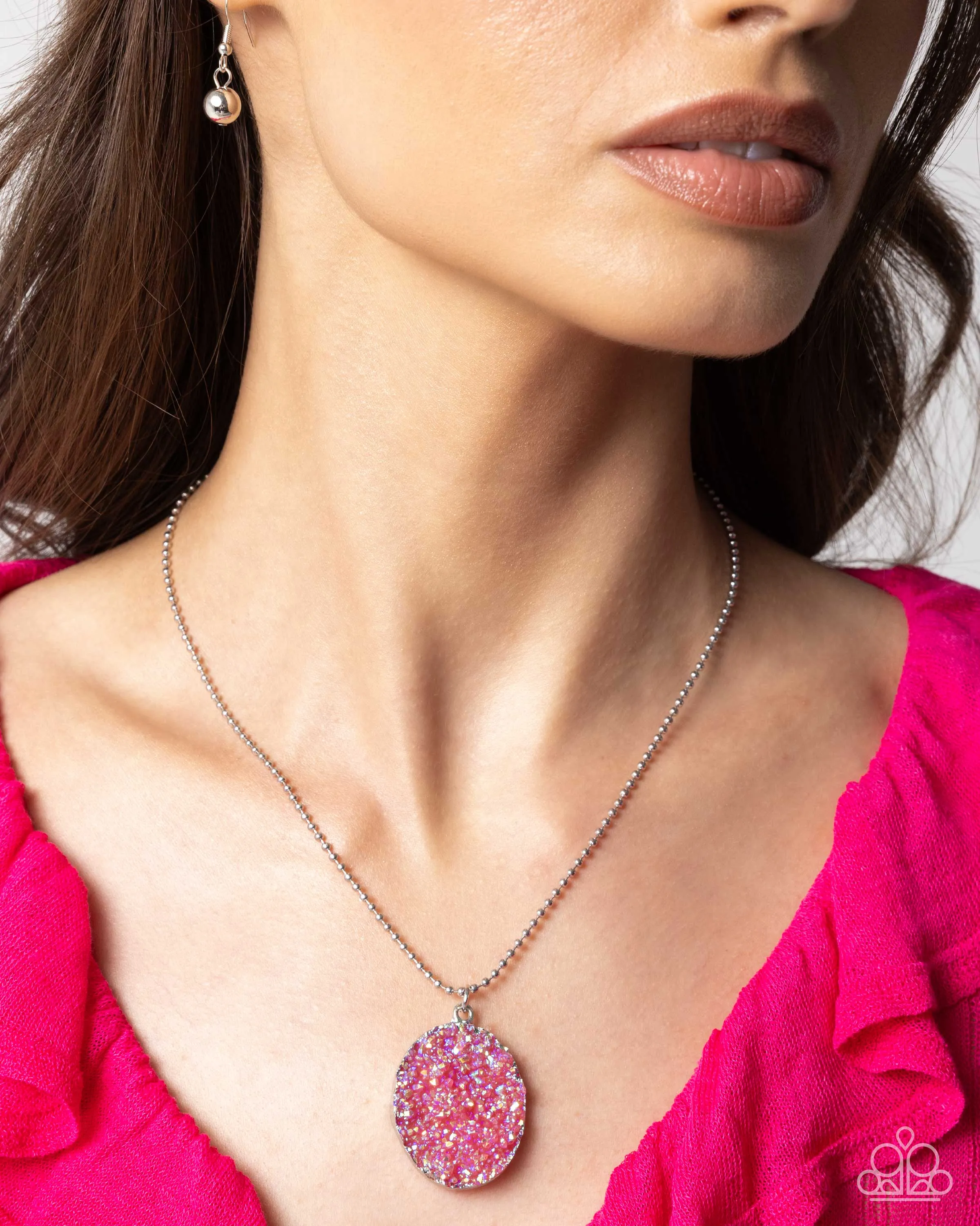 Necklaces Dreamy Druzies - Pink SET