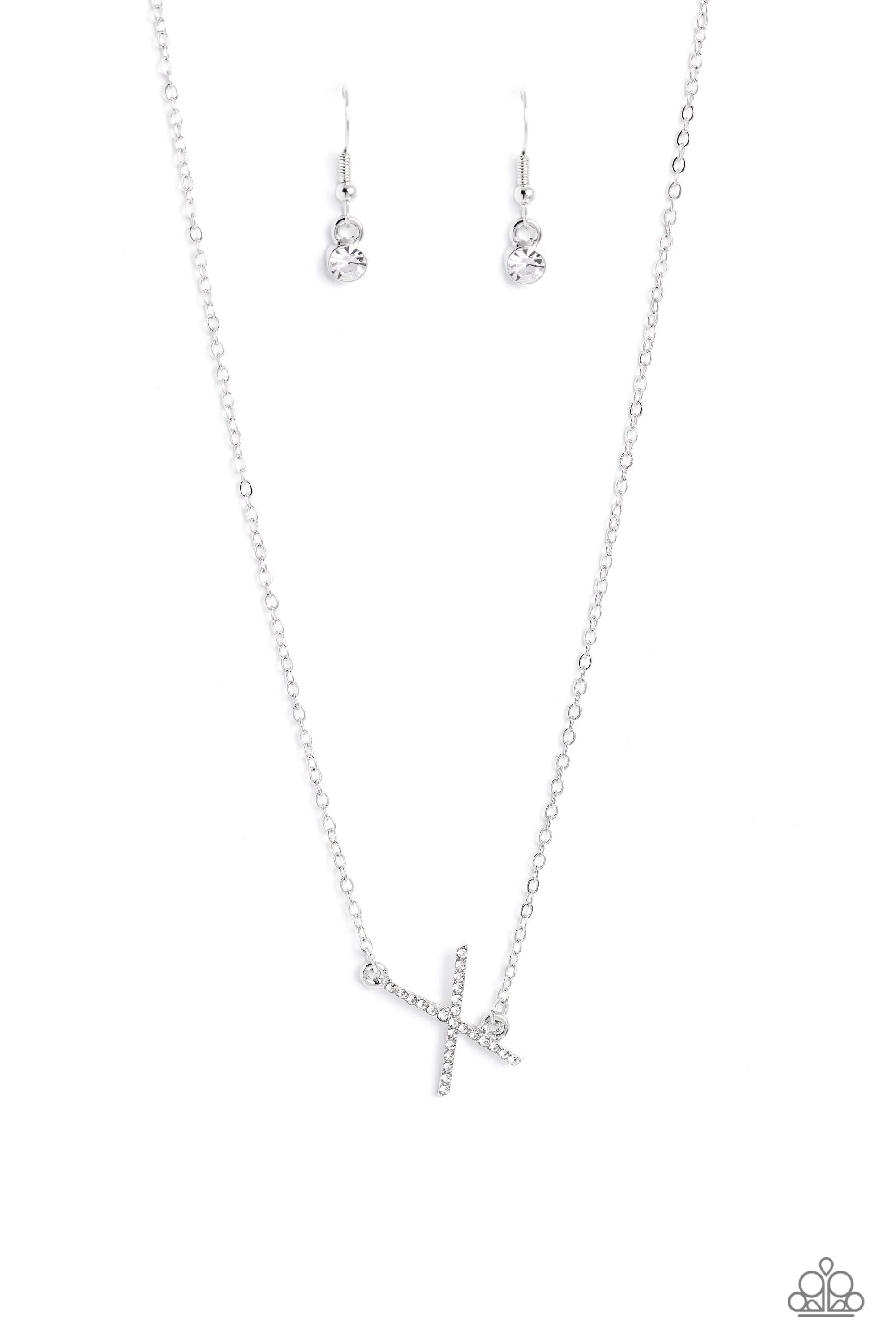 Necklaces INITIALLY Yours - X - White