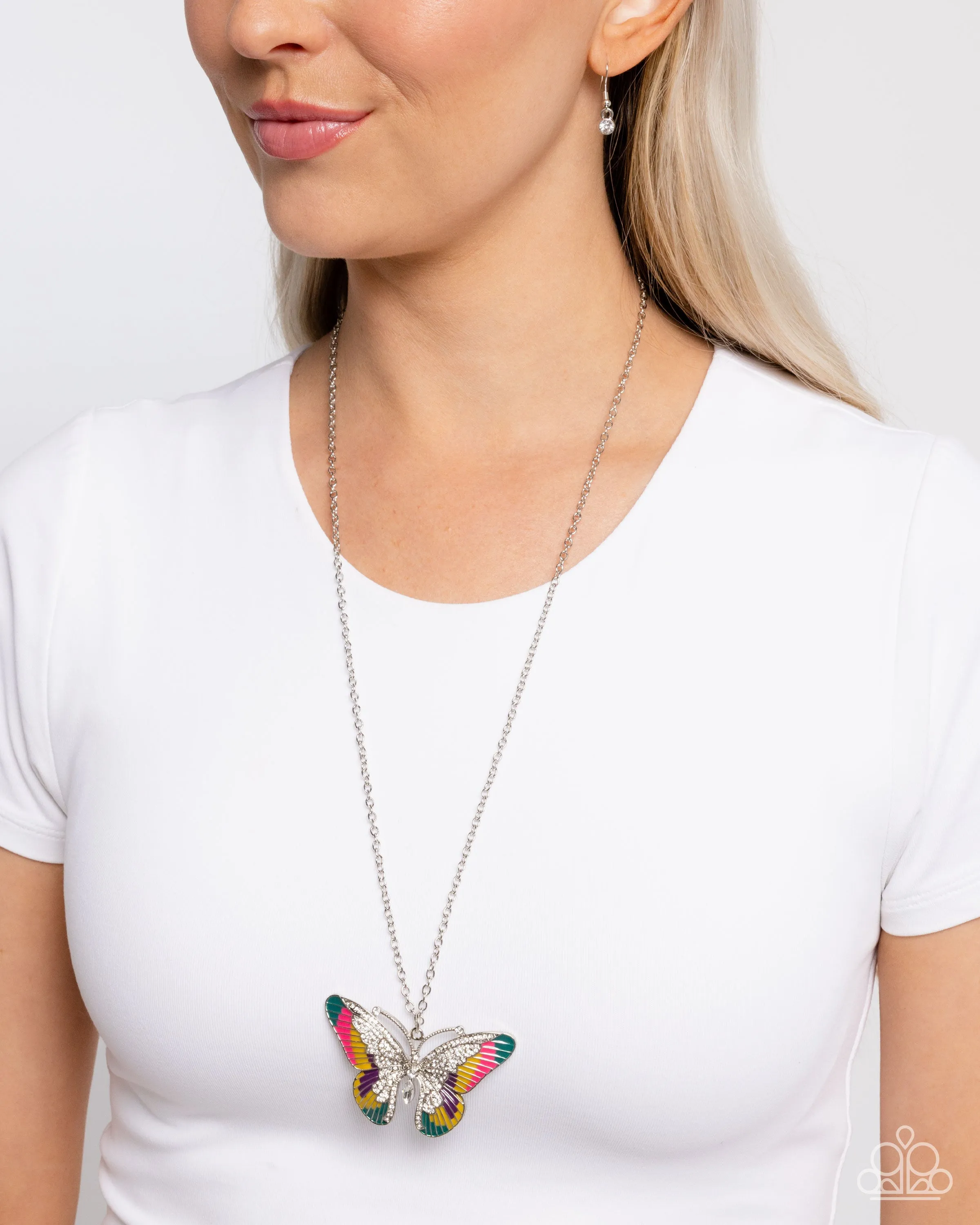 Necklaces Papillon Pizzazz - Yellow Butterfly N2454