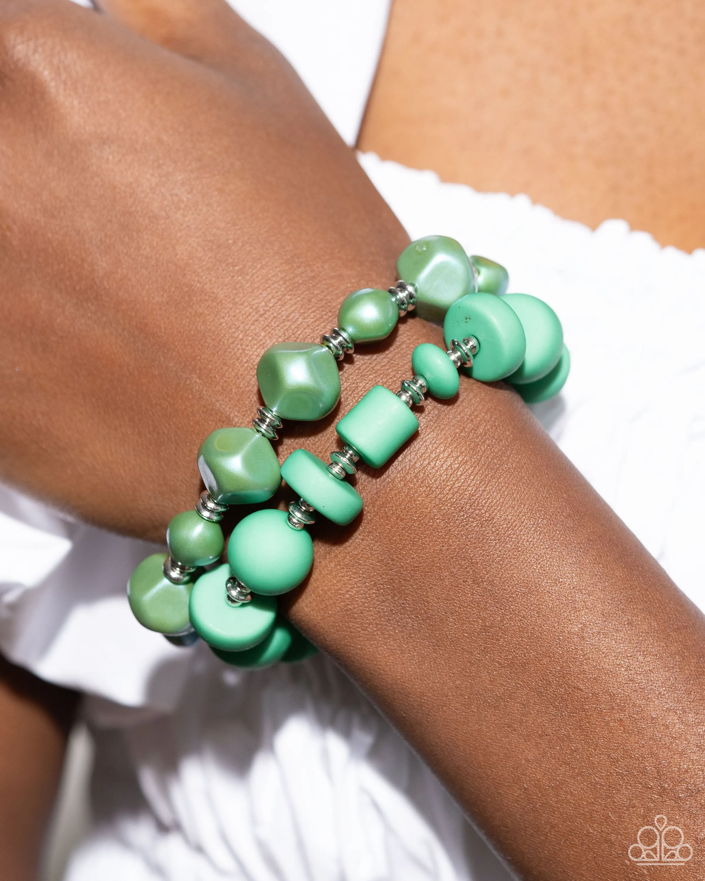 Necklaces Shape Shifting Sense - Green SET74