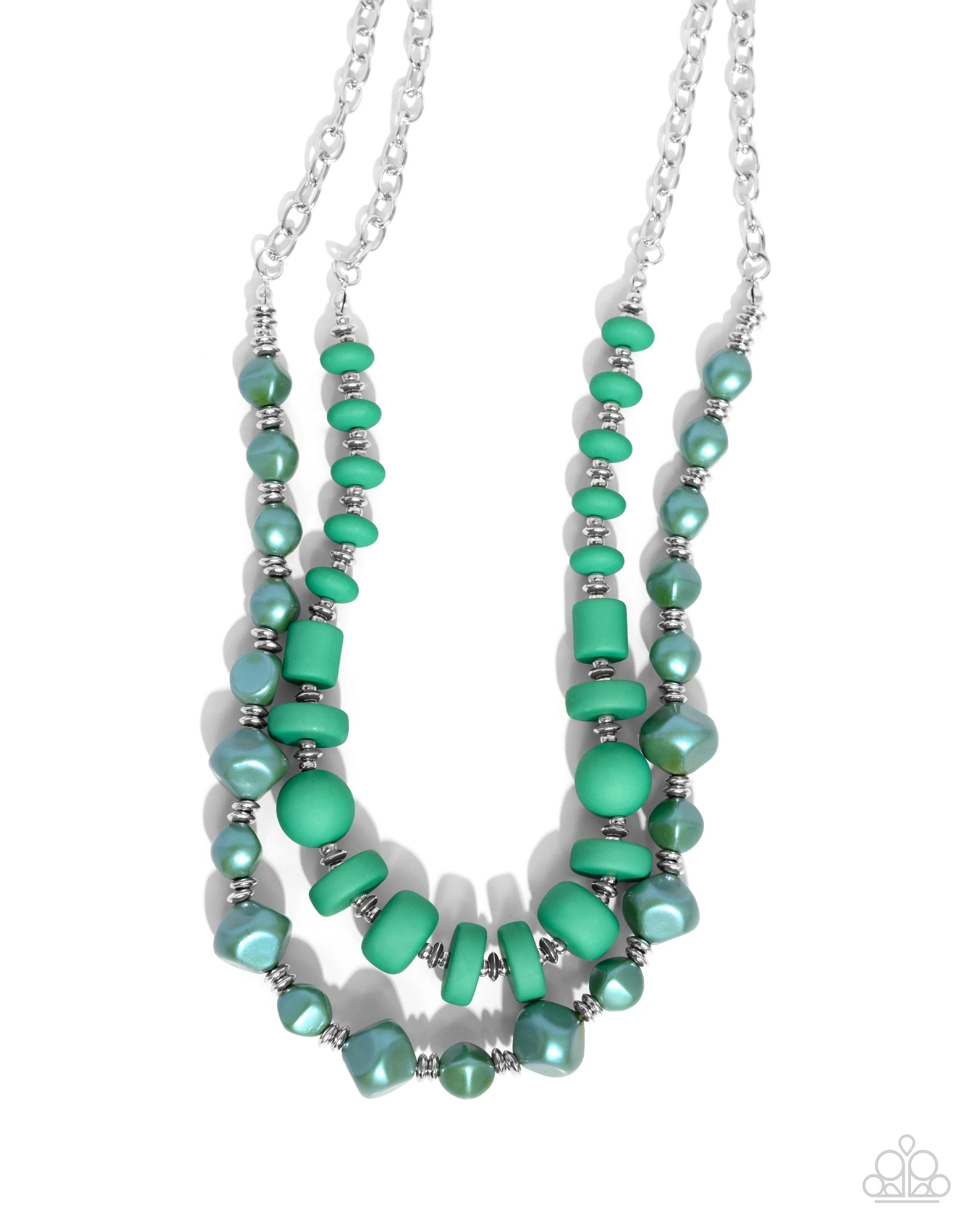 Necklaces Shape Shifting Sense - Green SET74