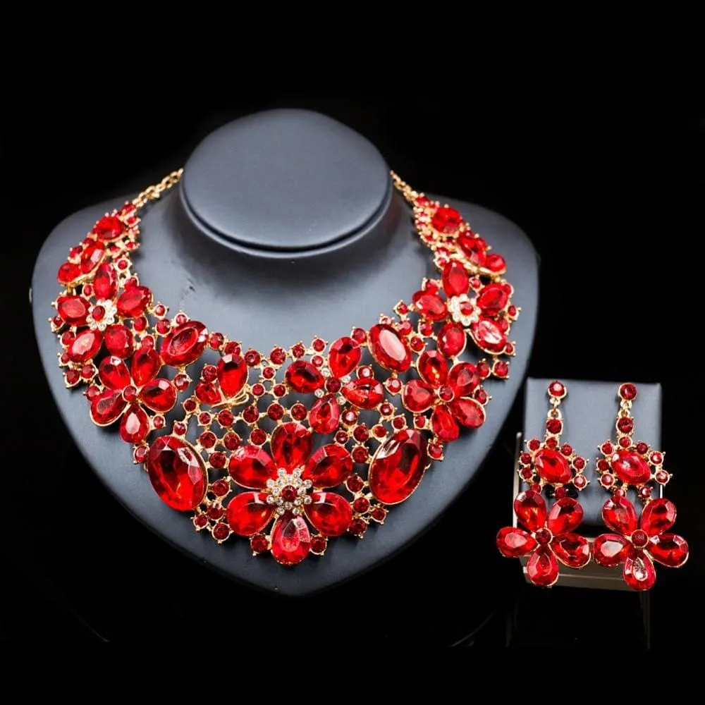 New Costume Women Trendy Bridal Jewelry Set