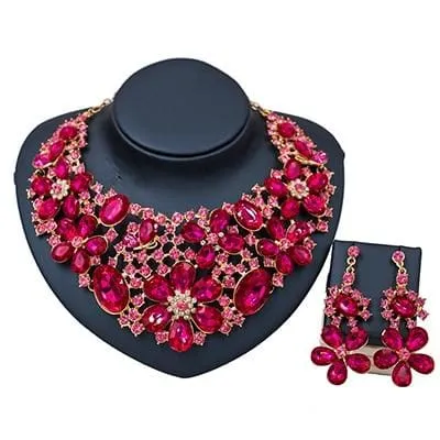 New Costume Women Trendy Bridal Jewelry Set