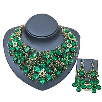 New Costume Women Trendy Bridal Jewelry Set