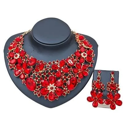 New Costume Women Trendy Bridal Jewelry Set