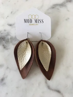 November 2019 {GRACE} Stacked Petal Earrings {Pre-Order:  Ships First Week of November}
