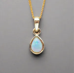 October Birthstone Necklace - Opal