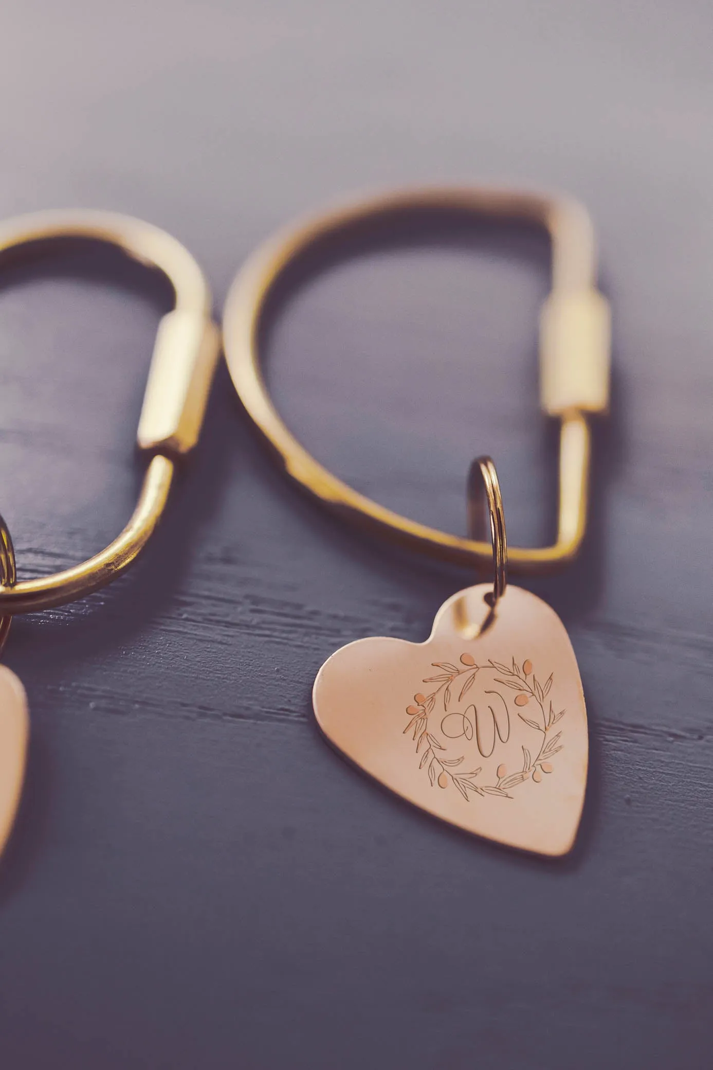 Olive Wreath Custom Keychain