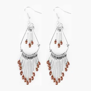 Painted Pony Brown Earrings