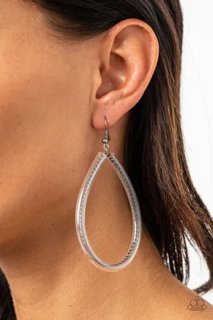 Paparazzi Accessories - Just ENCASE You Missed It #E358 Bin - Black Earrings