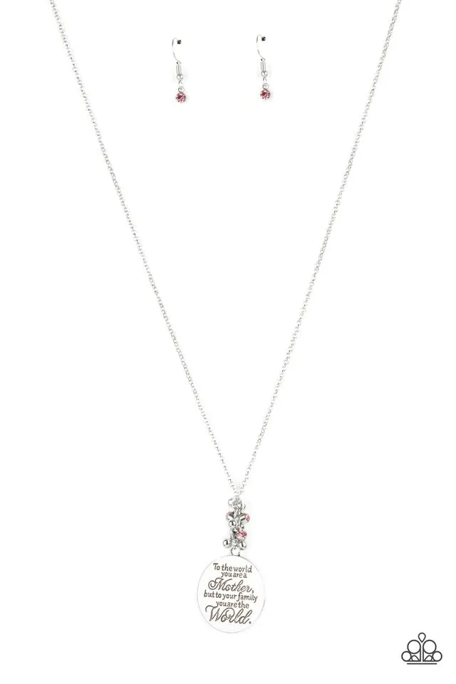 Paparazzi Necklace ~ Maternal Blessings - Pink
