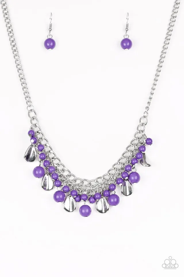 Paparazzi Necklace ~ Summer Showdown - Purple
