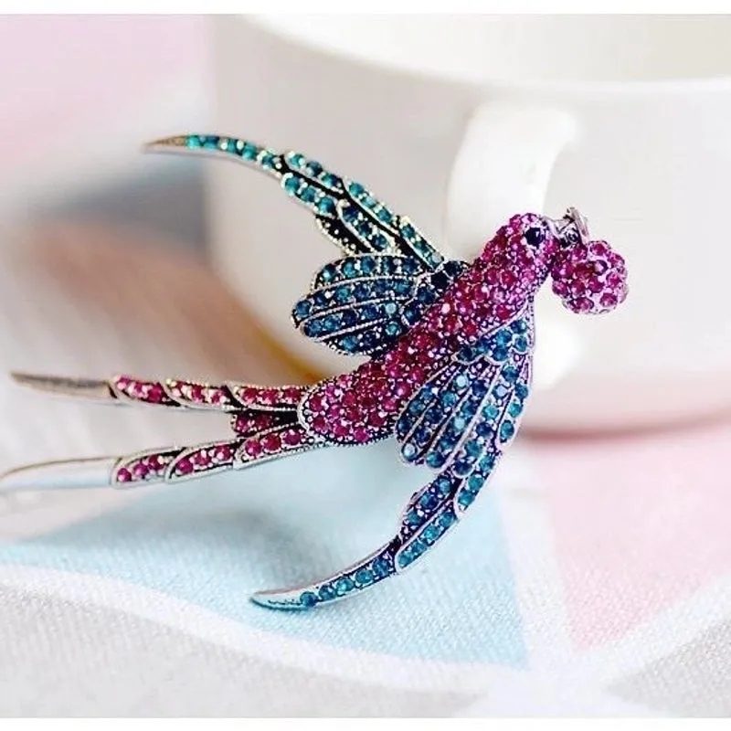 Pastoral Pin Animal Alloy Rhinestone Unisex Brooches 1 Piece