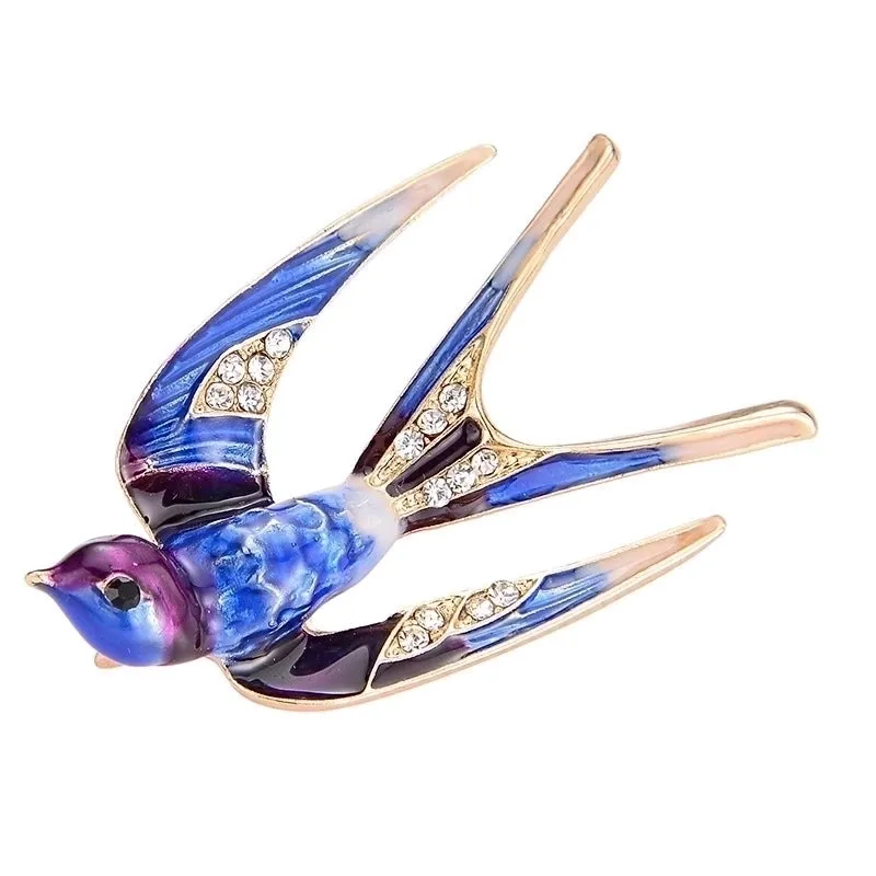 Pastoral Pin Animal Alloy Rhinestone Unisex Brooches 1 Piece