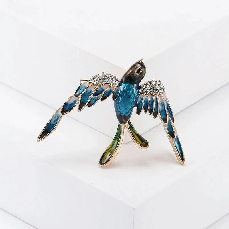Pastoral Pin Animal Alloy Rhinestone Unisex Brooches 1 Piece