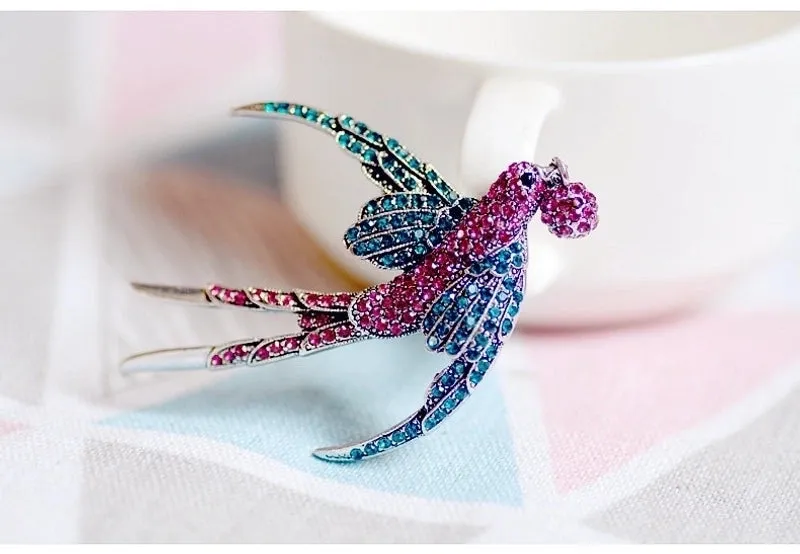 Pastoral Pin Animal Alloy Rhinestone Unisex Brooches 1 Piece