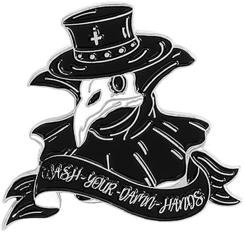 Plague Doctor Bulk Enamel Pins Set Anime Pins for Backpacks Aesthetic Gothic Punk Pins for Jackets Hats Clothes