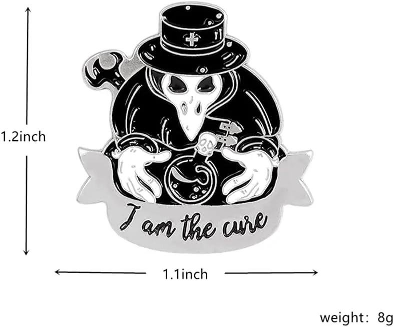 Plague Doctor Bulk Enamel Pins Set Anime Pins for Backpacks Aesthetic Gothic Punk Pins for Jackets Hats Clothes