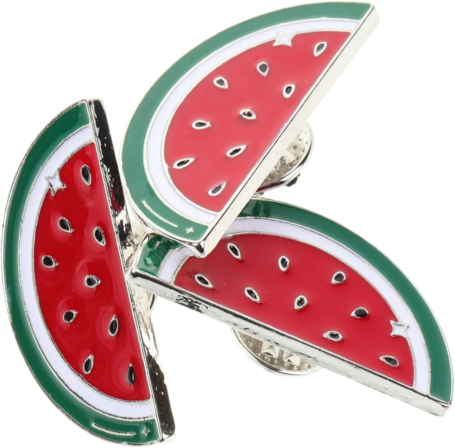 SAFIGLE Watermelon Brooch Pin Palestine, 3pcs Watermelon Enamel Pin Palestine Brooch Pin - Hawaiian Fruit Shaped Brooches - Watermelon Badge Breastpin JewelryGifts for Summer Luau