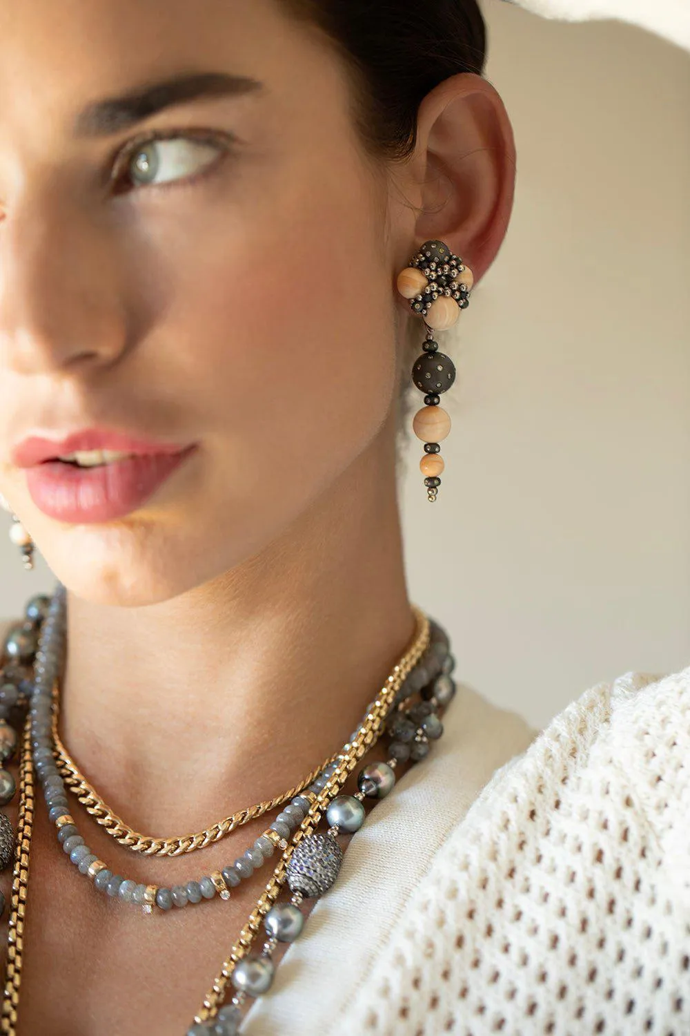 Shankh Ear Pendants