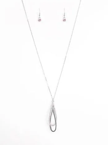   Step Into The Spotlight Pink Necklace Set