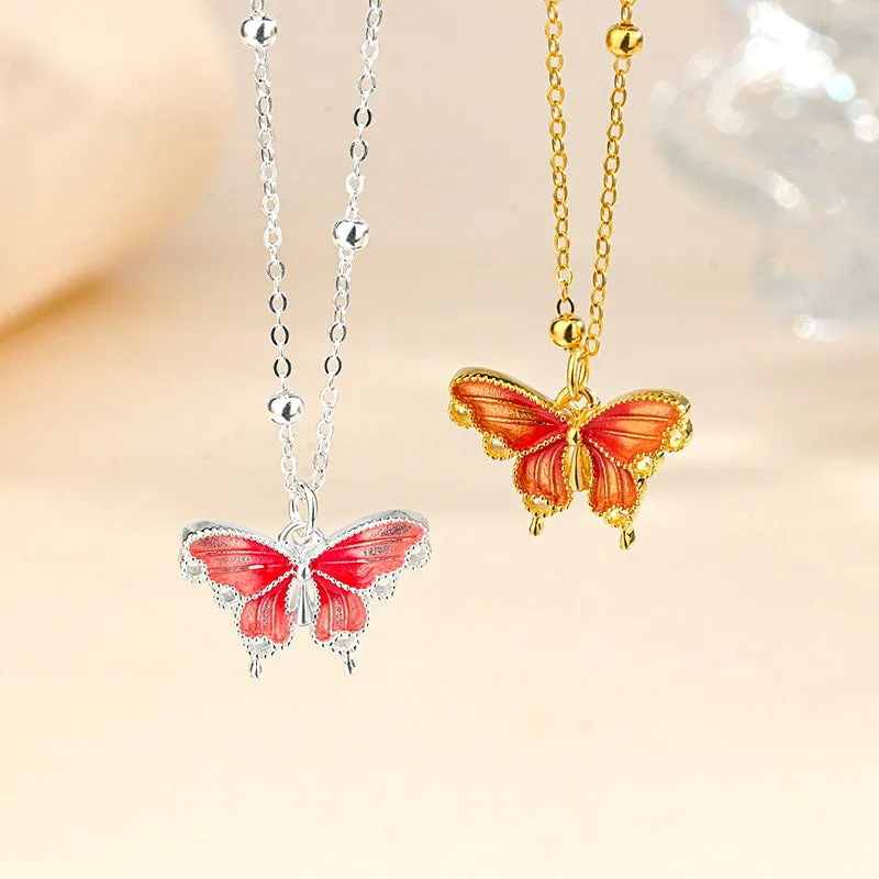 Sterling Silver Butterfly Necklaces