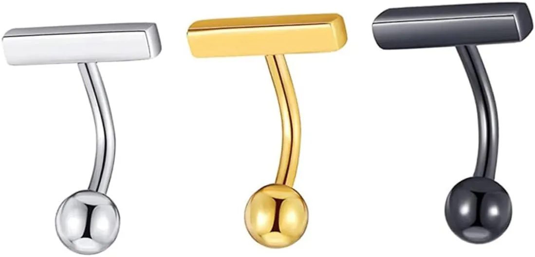 VALICLUD Stainless Steel Navel Rings Set Belly Button Jewelry Fine Craftsmanship for Women