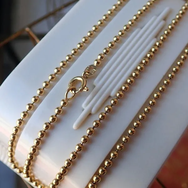 Vintage Ball Chain Necklace
