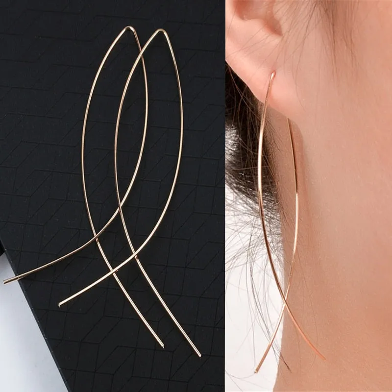 White Pearl Drop Earrings