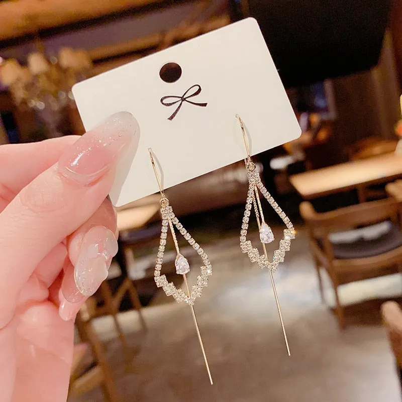 White Pearl Drop Earrings