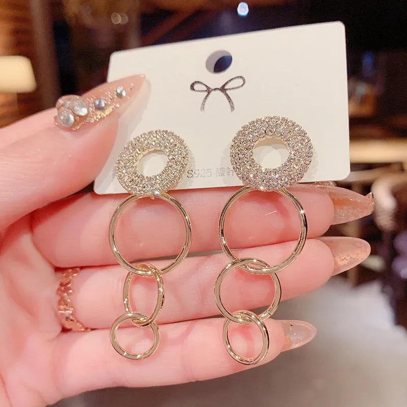 White Pearl Drop Earrings