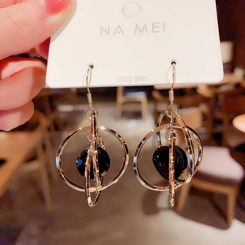 White Pearl Drop Earrings