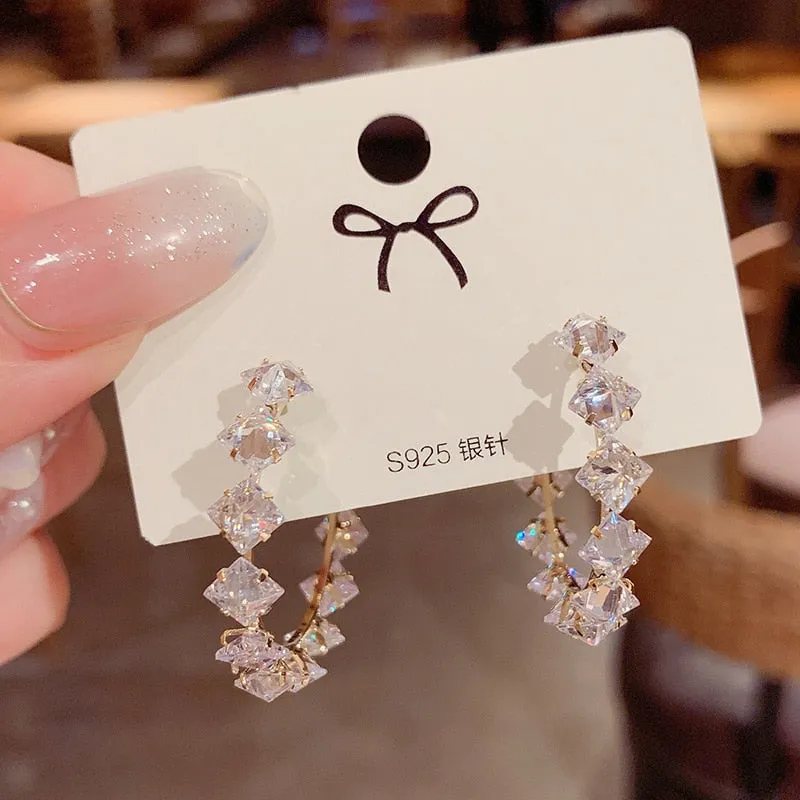 White Pearl Drop Earrings