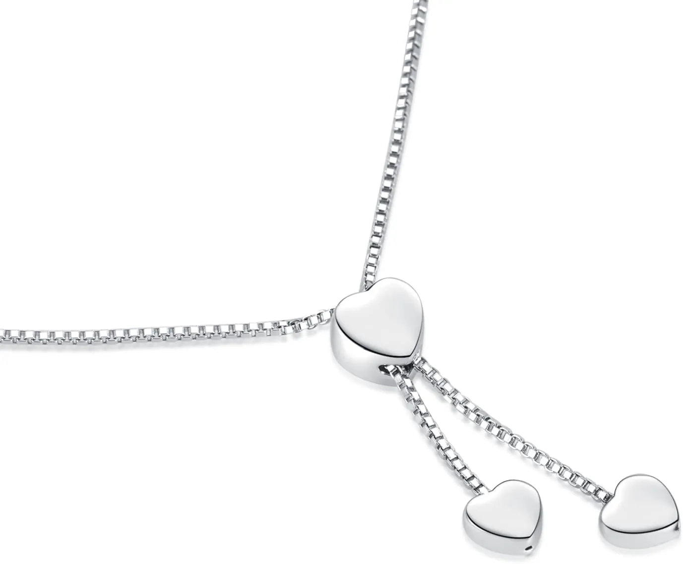 Women Bracelet Infinity Love Sparkle Heart Charm Adjustable Silver Forever Always CZ Rose Gold Stainless Steel Family Friend Couple Birthday Anniversary