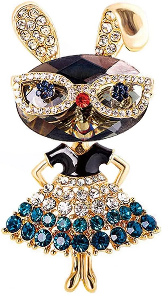 Women Brooch Rhinestone Pin Crystals Lapel Corsage Backpack Hat Coat Decoration Accessories