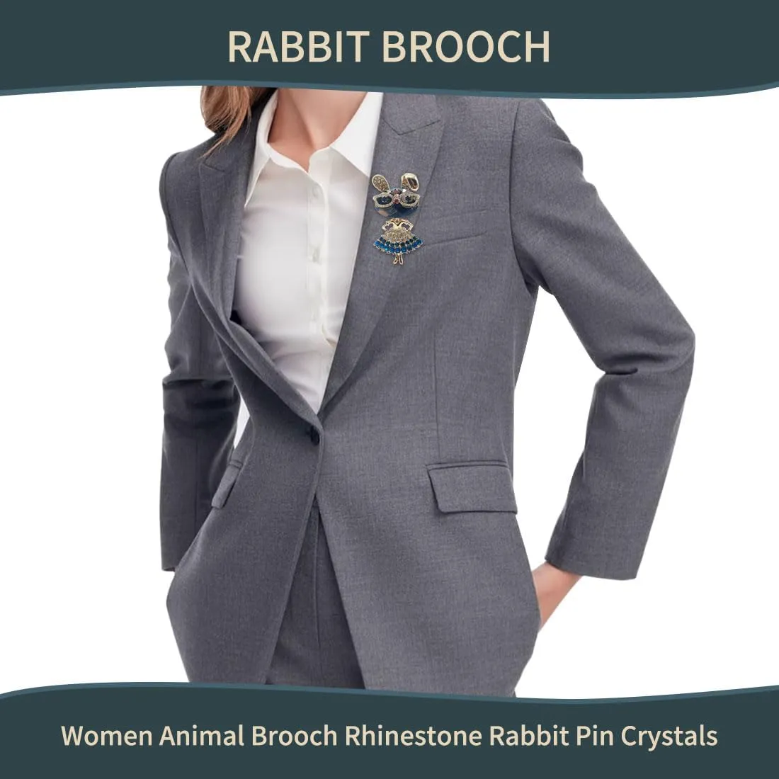 Women Brooch Rhinestone Pin Crystals Lapel Corsage Backpack Hat Coat Decoration Accessories